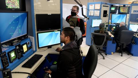 A-10 software engineers work together in teams to verify functionality of organically developed operational flight program software on November 5, 2020, at Hill Air Force Base, Utah, before it is released to the warfighter. (US Air Force photo by Alex R. Lloyd)