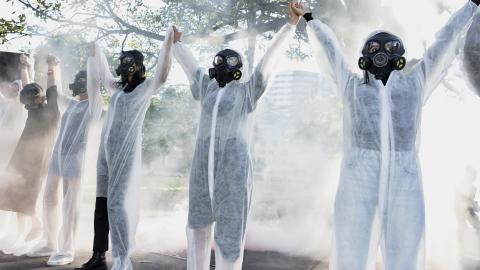 This rally in Melbourne was part of a coordinated, global series of rallies held to stand in solidarity with the Iranian people in their fight for human rights, as well as to condemn the chemical attacks on children at the hands of the Iranian dictatorship, which have gone unpunished.