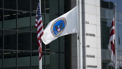 The US Securities and Exchange Commission building in Washington, DC. (Photo By Bill Clark/CQ-Roll Call, Inc via Getty Images)